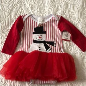 Size 0-6 months - Christmas snowman tutu